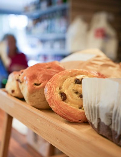 Freshly baked bread and cakes at our village shop near Mold